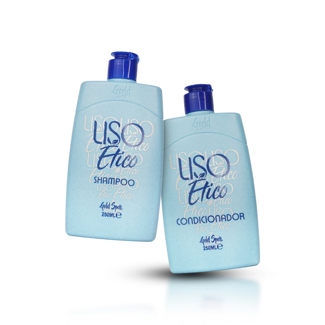 Liso Ético Shampoo and Conditioner - Gold Spell Cosméticos